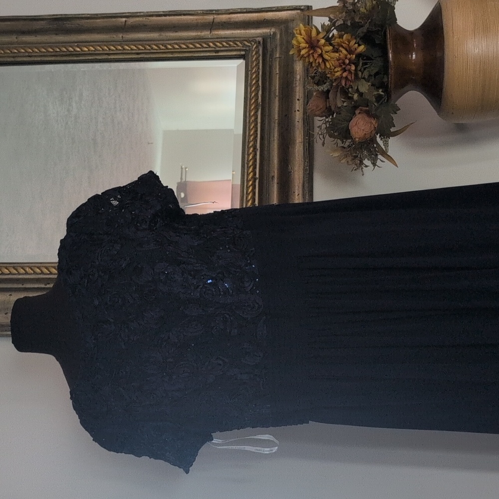 Oleg Cassini Midnight Blue Maxi Dress